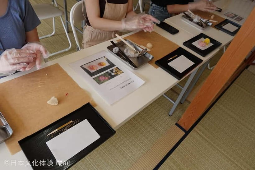 Japanese Traditional Sweets making