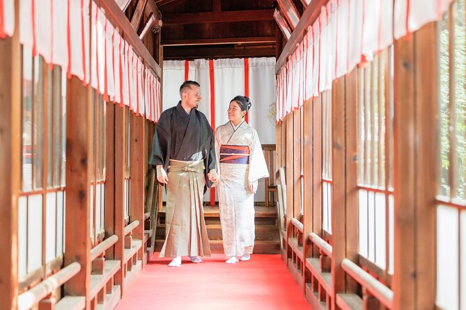 Kimono Photo Session Experience Japanese Culture Inside a Shrine - A shrine setting far from Tokyo’s postcard crowds