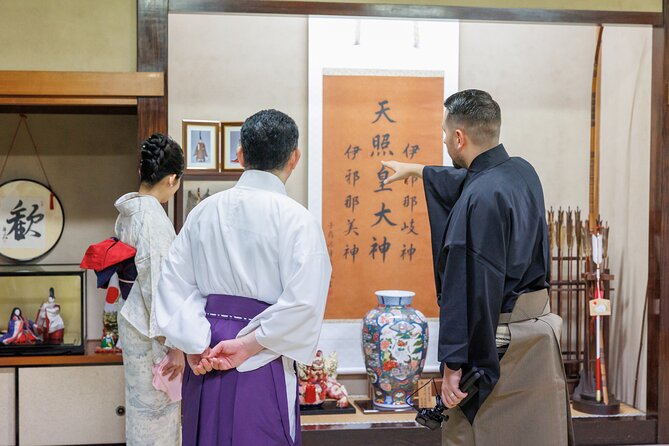 Kimono Photo Session Experience Japanese Culture Inside a Shrine - Tea, sweets, and the sound of Gagaku