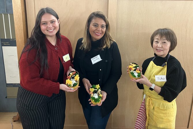 Making a bento box with cute character look in Japan - Following the instructor’s character-bento lesson