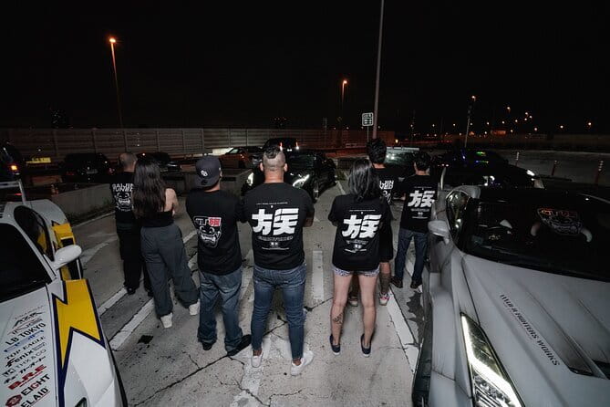 Membership Car Club GTR35 LibertyWalk Daikoku car meet photoshoot - Rainbow Bridge and Tokyo Bay views