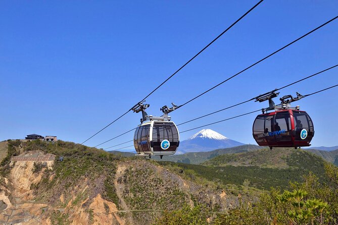 Mt. Fuji & Hakone Bus Tour Bullet Train Return & 28-Hotel Pick-up - Hakone Ropeway and Owakudani’s volcanic air