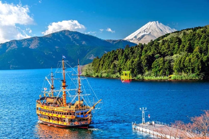 Mt Fuji Hakone/Enoshima Tour:Optional Ropeway/Lake Ashi Boat - The Ropeway above Hakone’s volcanic terrain