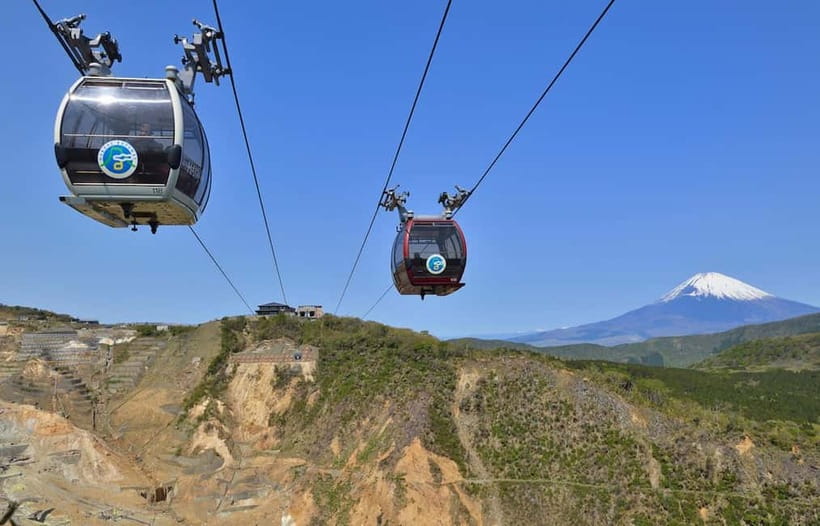 Mt Fuji Hakone/Enoshima Tour:Optional Ropeway/Lake Ashi Boat - Owakudani, sulfur steam, and the black eggs