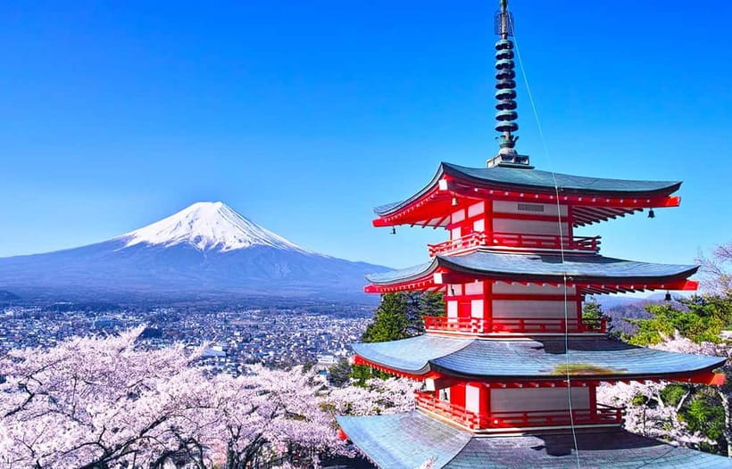 Mt Fuji Top 5 Spots Day Tour: Arakurayama Park,Oshino Hakkai - The road time, coach, and group rhythm