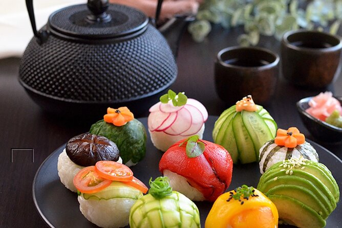 [NEW]JPN CULTURE - Buy@Toyosu Market SUSHI Making +TEA +Maid Cafe - Learn four sushi styles instead of making one basic roll