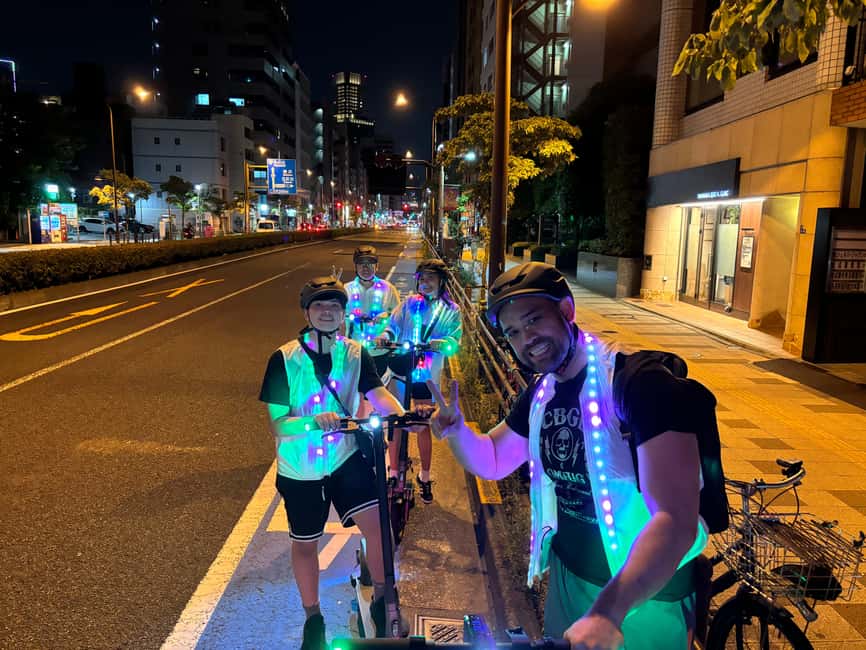 Night E-Scooter Ride to Tokyo Tower - No License Needed - Why this Tokyo night ride feels different