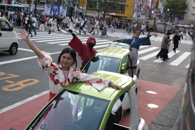 Official Tokyo Shibuya : KIMONO Dressed EV-Go Kart Activity Tour - Roppongi, Tokyo Tower, and the ginkgo-lined avenue