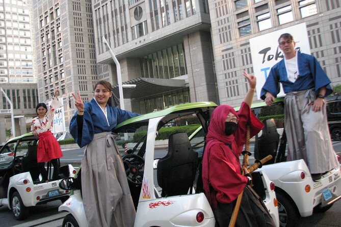 Official Tokyo Shibuya : KIMONO Dressed EV-Go Kart Activity Tour - Shinjuku’s entertainment district and Tokyo Station