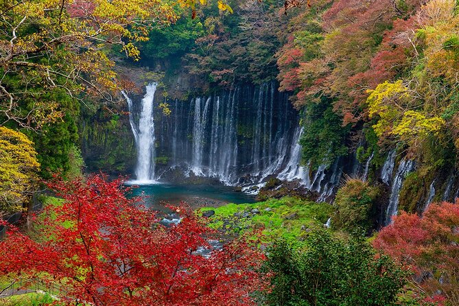 Private Mount Fuji and Hakone City Tour In luxury car from Tokyo - Shiraito Falls brings a cool first stop