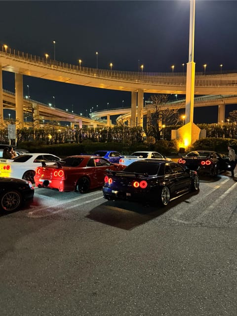 【R34】Tokyo：Private Daikoku tour in Modified R34 - The drive to Daikoku and the Skyline convoy