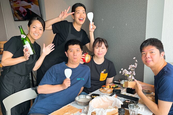 Ramen and Sushi Cooking Class with Sake Pairing Set in Tokyo - Sake pairing adds a useful Japanese dining lesson