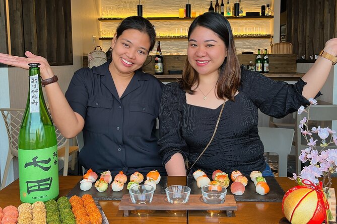 Ramen and Sushi Cooking Class with Sake Pairing Set in Tokyo - Tsukishima location and the river view