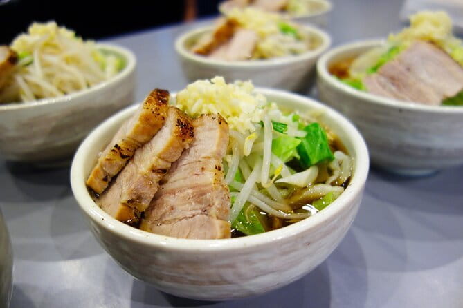 Ramen Making from Scratch – Tokyo Ultimate Cooking Class - Building garlic-infused soup and toppings