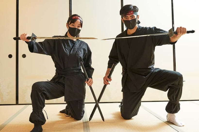 Samurai Ninja Museum Asakusa: Kid-Friendly Ninja Training - Putting on the ninja outfit in Asakusa