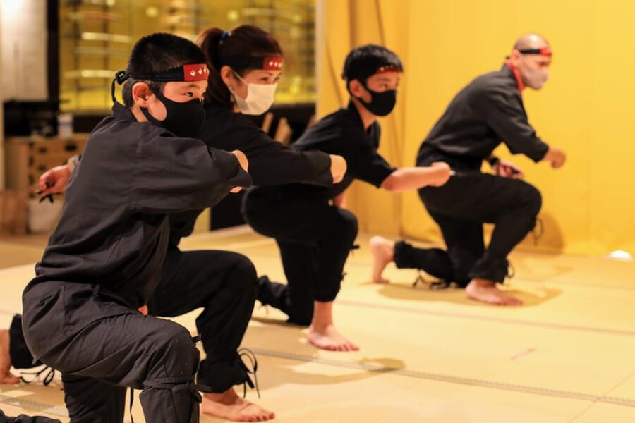 Samurai Ninja Museum Asakusa: Kid-Friendly Ninja Training - Throwing shuriken at the target