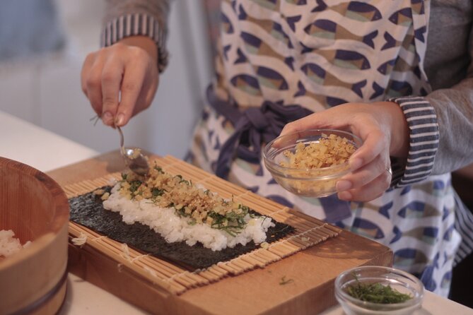 Small Group Sushi roll and Tempura Cooking Class in Nakano - Key points at a glance
