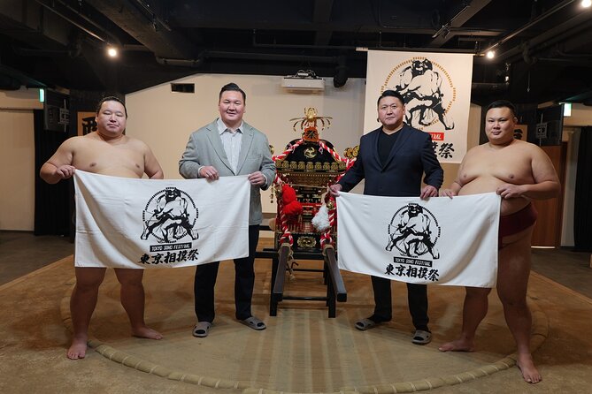 【SUMO FESTIVAL】Tokyo Ginza: Sumo Show & Photo Experience - The mikoshi activity adds a second Japanese tradition