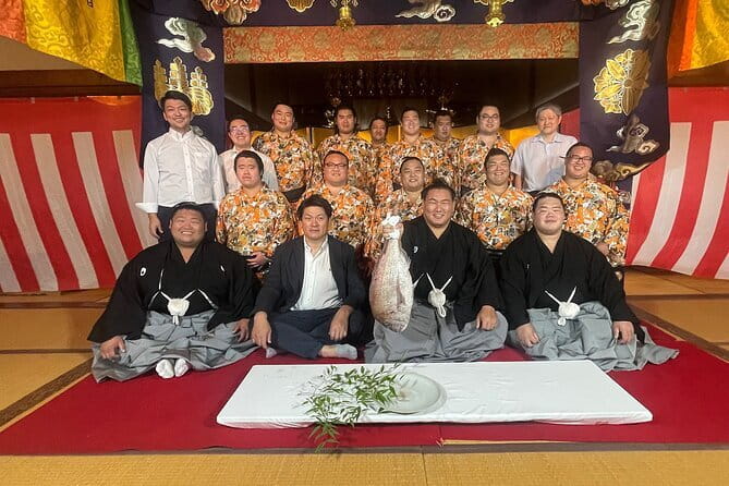 Sumo Practice Viewing Guided Tour and Photo with Sumo Wrestlers