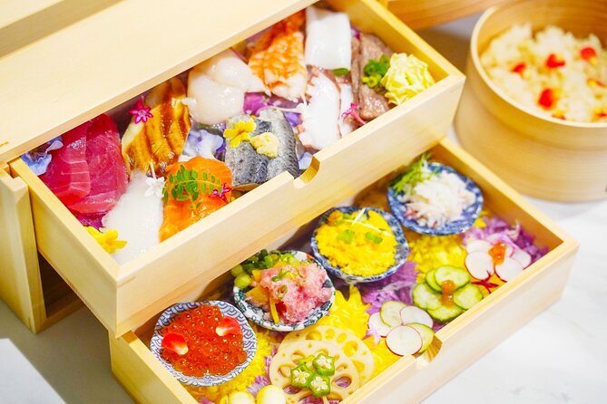 Sushi Making Experience in Shinjuku【Temari】 - The flower-filled setting adds atmosphere, not instruction