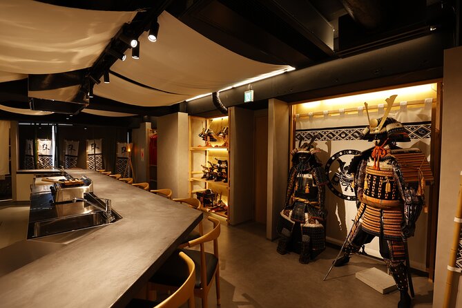Sushi Making with Interactive Samurai Experience at JIN-ASAKUSA - Samurai armor, swords, and sushi in Asakusa