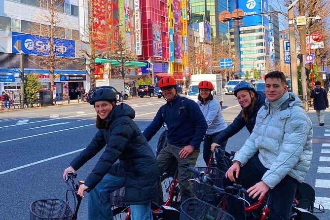 Tokyo 3 Hour E Bike Tour of the City Bayside Areas - Sumiyoshi Jinja in a traditional town setting