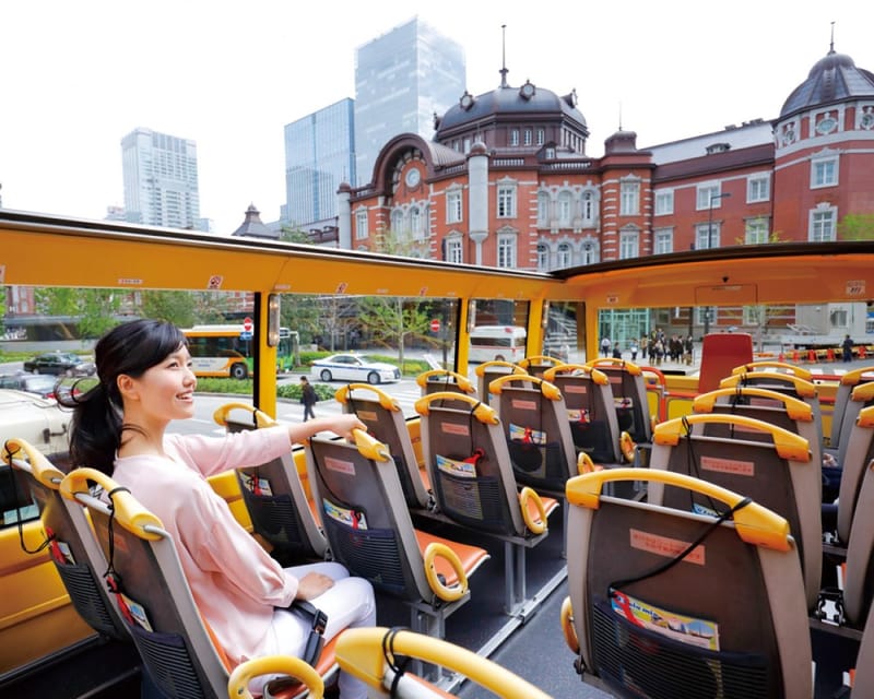 Tokyo: 60min Panoramic Open Top Bus Tour with Audio Guide
