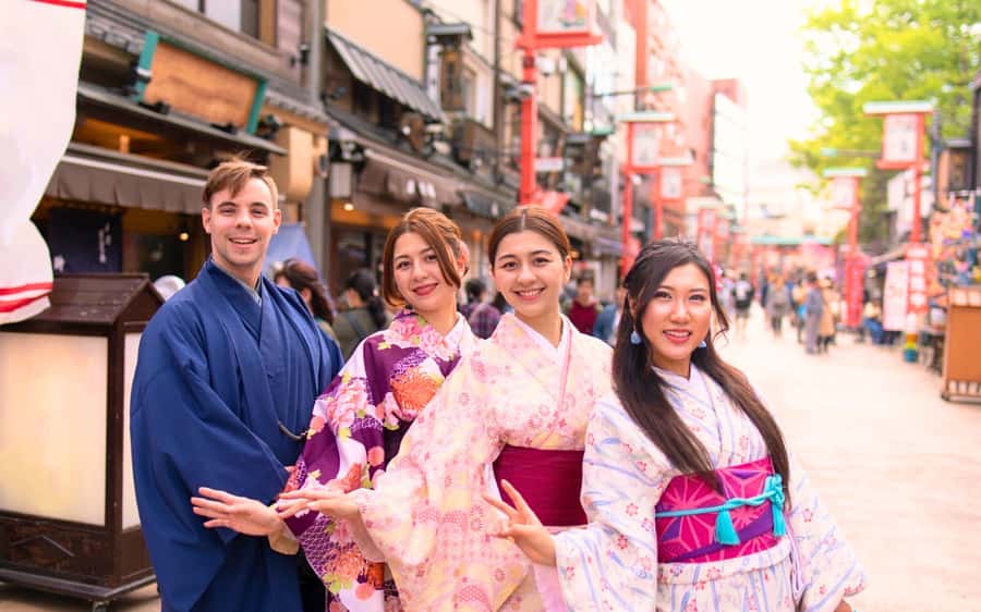 Tokyo: Asakusa Kimono Rental Experience - Choosing a real kimono near Sensoji Temple