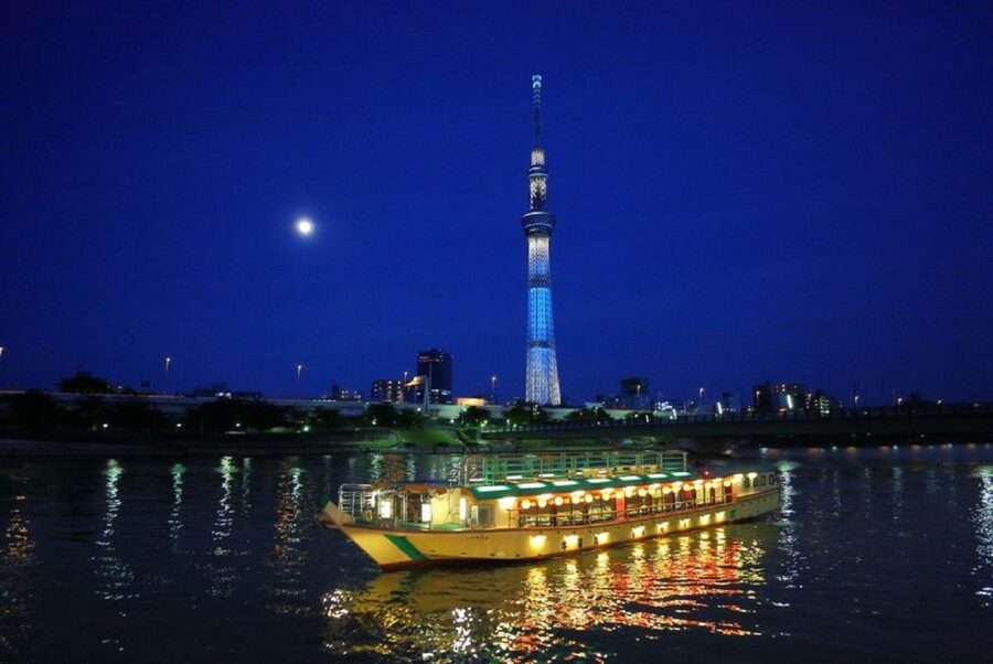 Tokyo Bay: Traditional Japanese Yakatabune Dinner Cruise - Tokyo Bay, Odaiba, and Rainbow Bridge