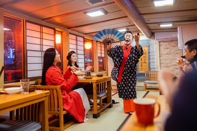 Tokyo Bay Yakatabune Dinner/Day Cruise with Japan Show and Drinks - Rainbow Bridge and the first major views