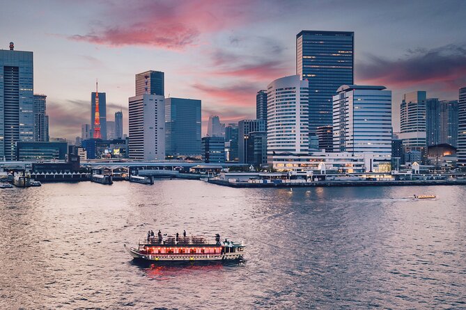 Tokyo Bay Yakatabune Dinner/Day Cruise with Japan Show and Drinks - Fuji TV and Tokyo’s modern waterfront