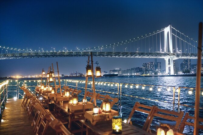 Tokyo Bay Yakatabune Dinner/Day Cruise with Japan Show and Drinks - Tokyo Tower from the water