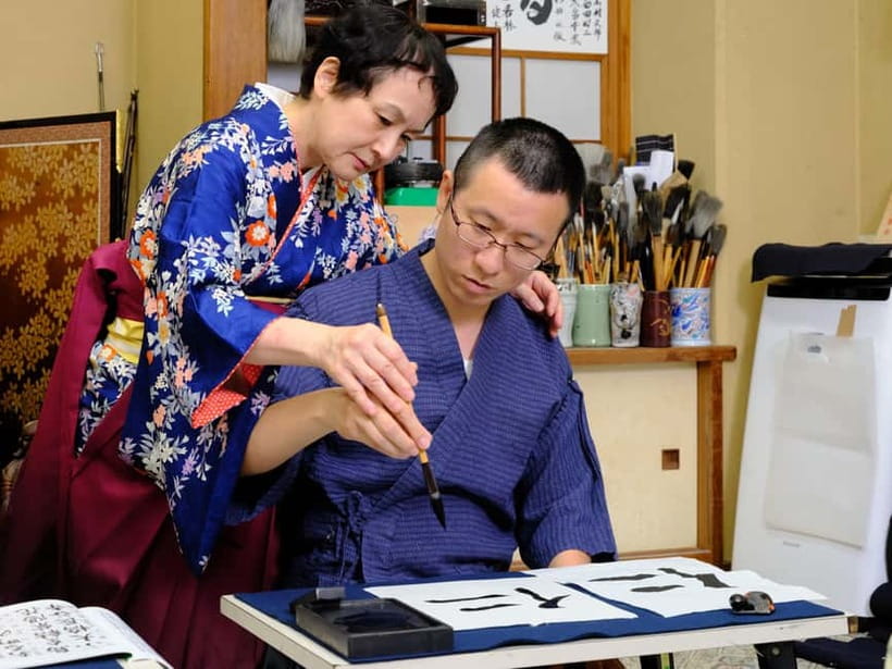 Tokyo: Calligraphy Experience with yukata or Samue - Understanding kanji beyond decoration