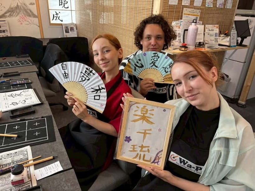 Tokyo:Calligraphy &Make your original folding fan in Asakusa - Why this small Asakusa class is worth your time