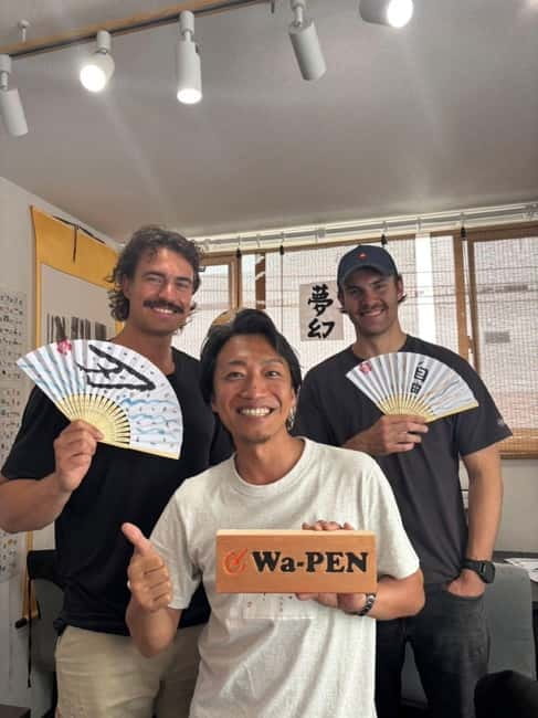 Tokyo:Calligraphy &Make your original folding fan in Asakusa