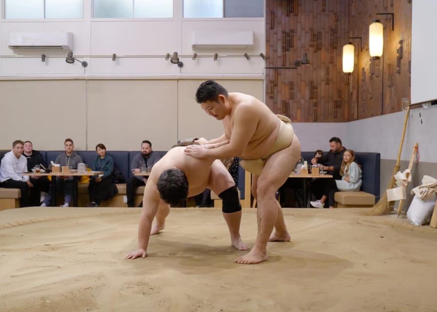 Tokyo: Challenge Sumo Wrestlers and Enjoy Meal - What this Tokyo sumo session really offers