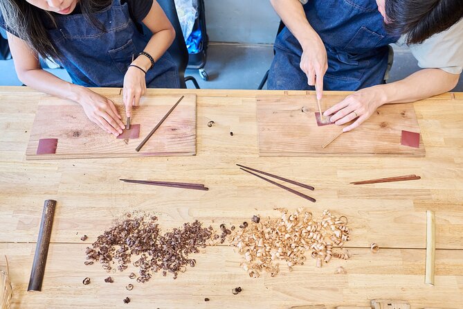 Tokyo Chopstick Making Workshop with Artisan - What you actually make in the Taito workshop