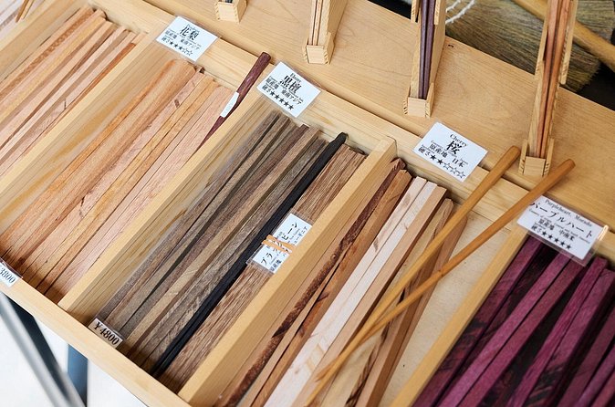 Tokyo Chopstick Making Workshop with Artisan - The finished chopsticks and optional engraving