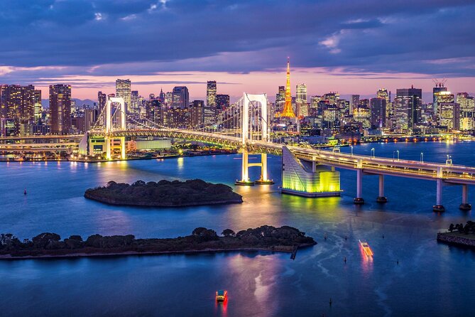Tokyo City Night View Tour with Native Japanese Driver - Tokyo Tower from the ground