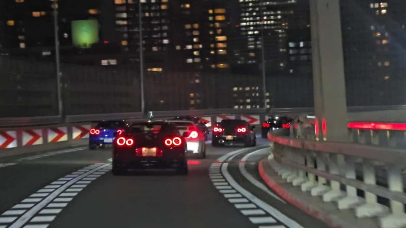 Tokyo: Daikoku JDM Car Meet in the Famous 303 600HP GTR R-35 - The return ride and the shape of the evening
