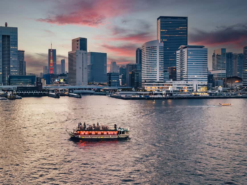 Tokyo Dinner Cruise & Tradition Show & Drinks & Tokyo Tower - Returning to Etchūjima