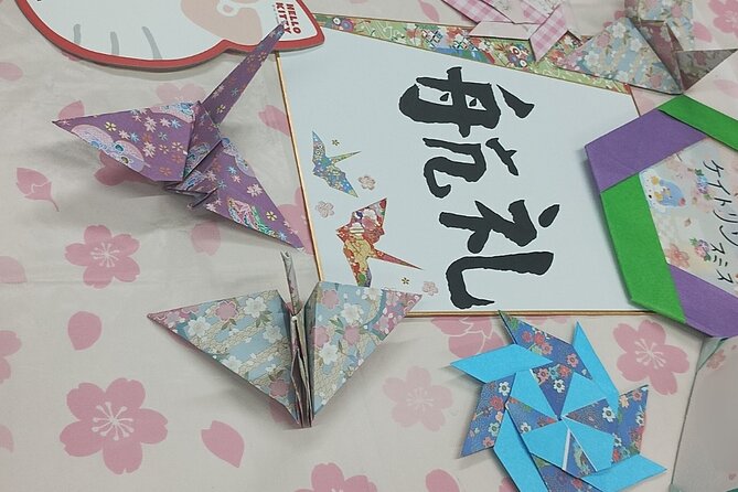Tokyo Family Culture Workshop: Calligraphy, Origami &Yukata Photo - Origami first, with about 45 minutes to learn