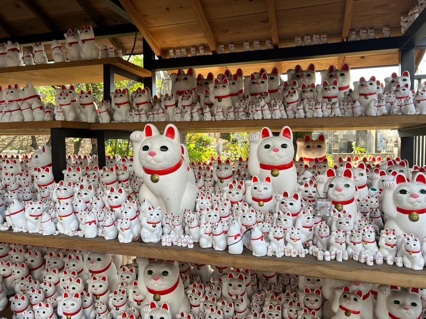 Tokyo: Gotokuji Culture Walk & Lucky Cat Temple Experience - The incense experience and cat-shaped sweet