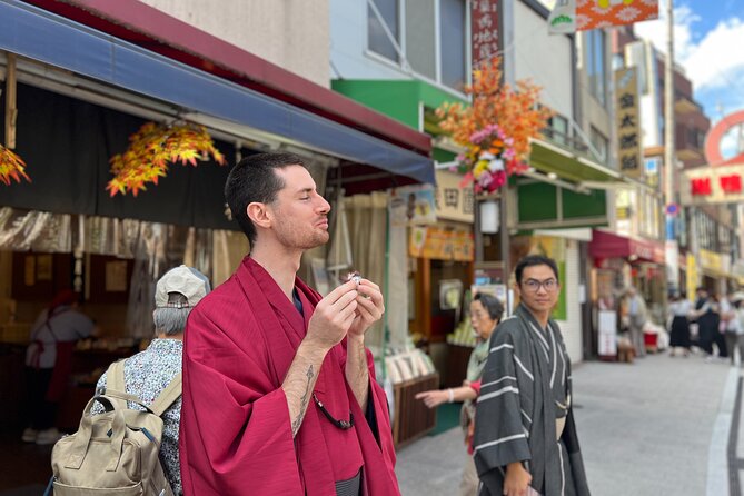 Tokyo Ikebukuro Morning Tour Dive into Japanese Culture - Sugamo Jizo-dori, a shopping street made for tasting