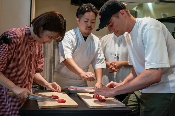 Tokyo: Japanese Knife Skills and Sashimi & Tempura Cooking Class - Meeting at Nishi-Koyama Station