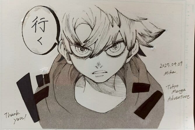 Tokyo Manga Drawing Experience Pro Artist Workshop & MangaHistory - From pencil sketch to ink and shading