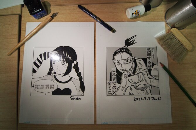 Tokyo Manga Drawing Workshop Guided by Active Pro Manga Artist - Starting with an idea instead of a blank page