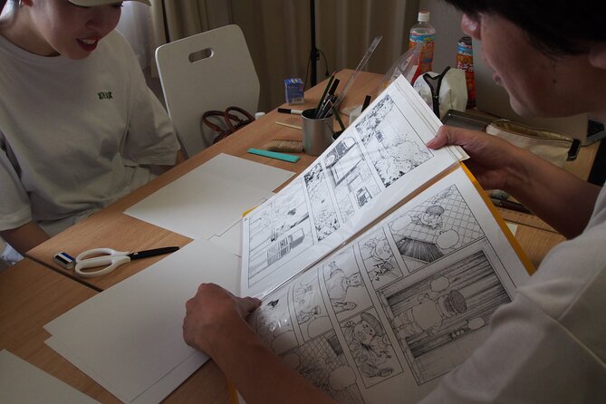 Tokyo Manga Drawing Workshop Guided by Active Pro Manga Artist - Screen tone and the details that make manga look like manga