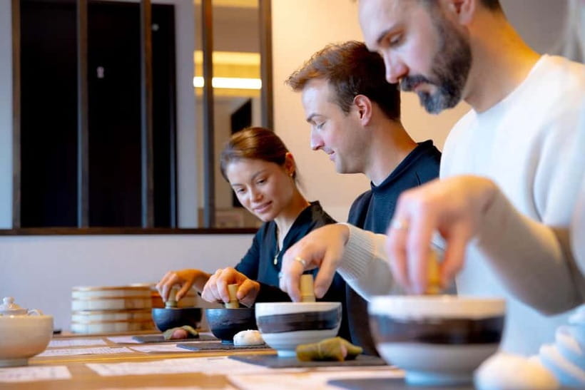 Tokyo: Matcha Making Experience with Mochi Sweets in Asakusa - English instruction and the human side of the class