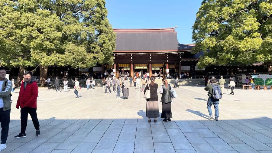 Tokyo: Meiji Jingu, Harajuku, Shibuya, and Shijuku Tour - Meiji Shrine: a calm start under the trees